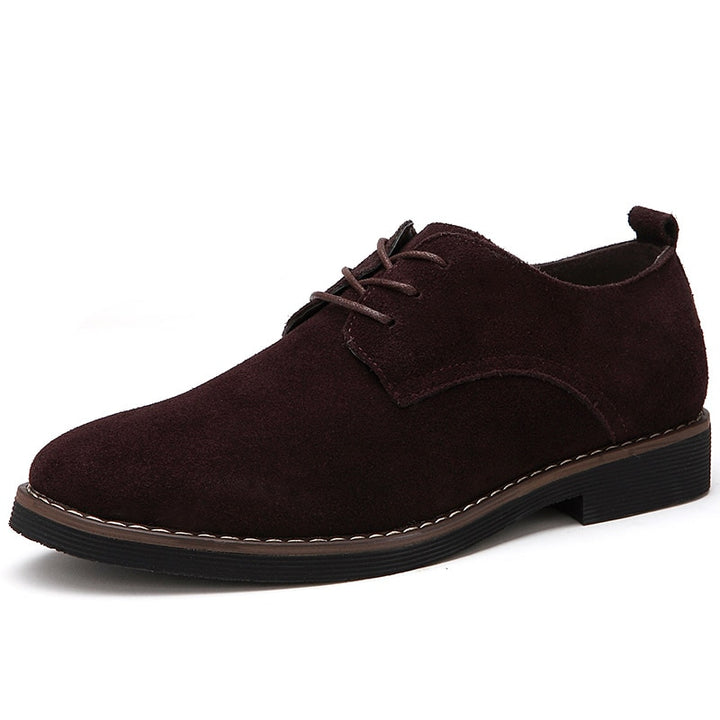 The Roxida - Suede Leather Oxford Shoes For Men - Ashour Shoes