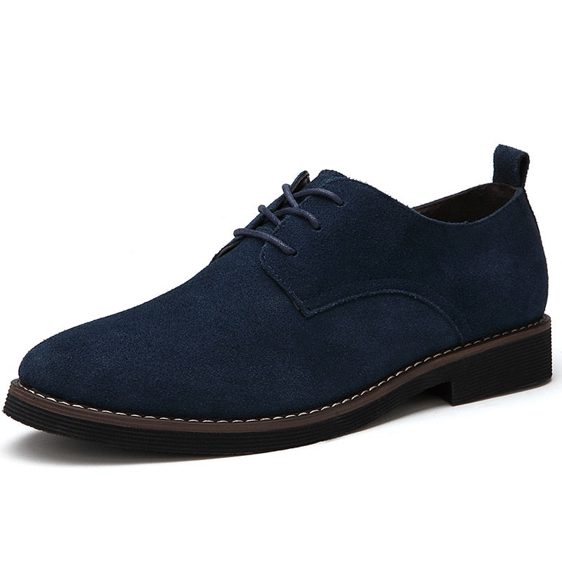 The Roxida - Suede Leather Oxford Shoes For Men - Ashour Shoes