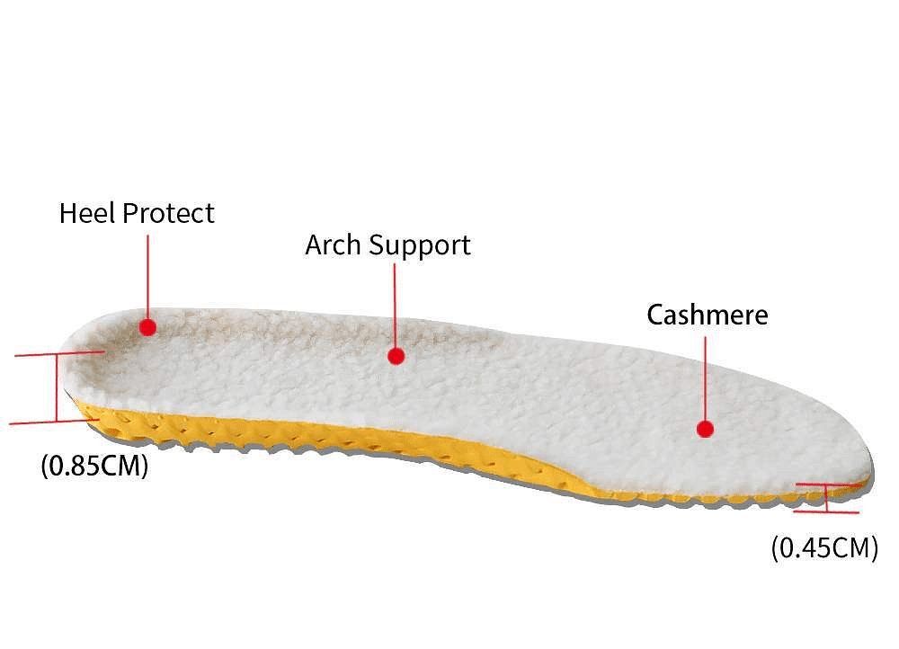 Wool Felt Warm Insoles for shoes and boots, Warm wool shoe inserts