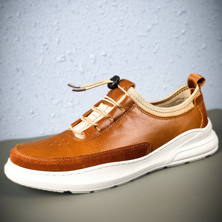 The Lombardo - Genuine Leather Casual Sneakers For Men - Ashour Shoes