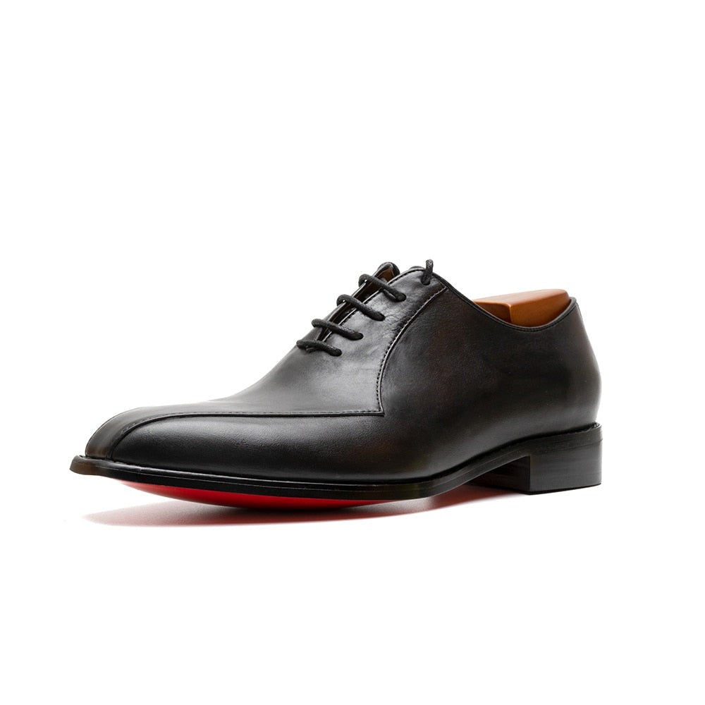 Ustel LUXX 2 - Men's Luxury Red Bottom Leather Oxford Shoes