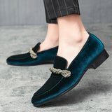 The WEH - Ribbon Decorated Suede Leather Loafers For Men - Ashour Shoes