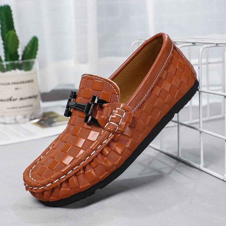 Luxury Leather Loafers For Kids - Children's Loafers - Ashour Shoes