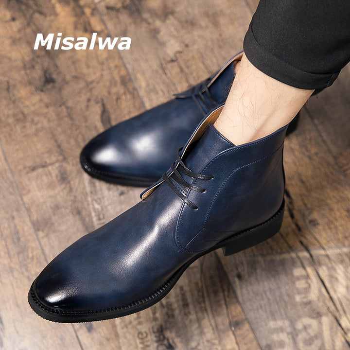 The Misalawa - Leather Ankle Boots For Men