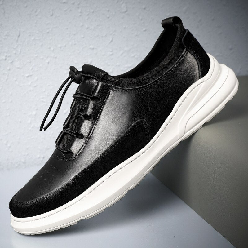 The Lombardo - Genuine Leather Casual Sneakers For Men - Ashour Shoes