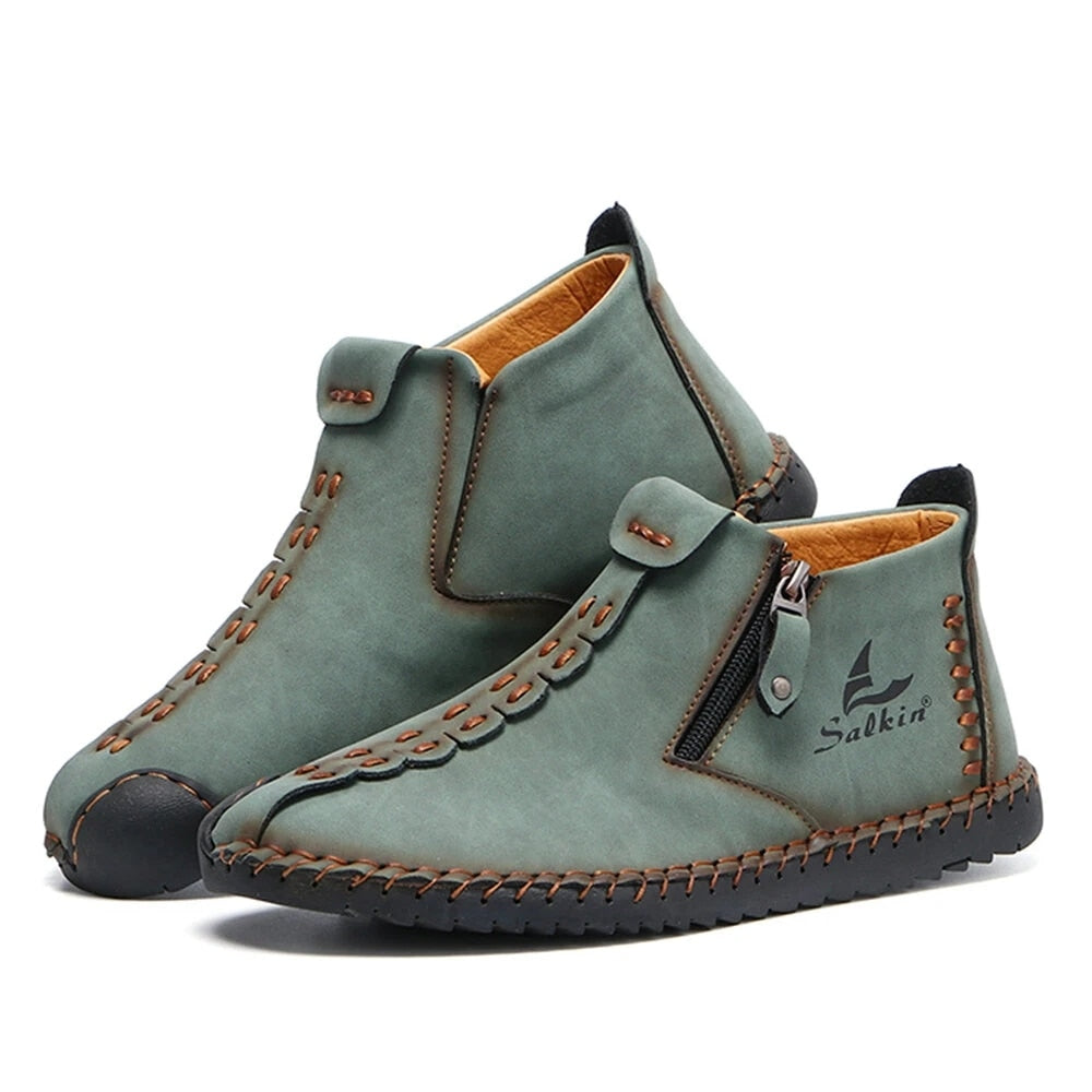 The Jungla Boots - Hand-stitched Eco Leather Boots For Men - Ashour Shoes