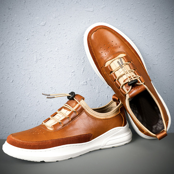 The Lombardo - Genuine Leather Casual Sneakers For Men - Ashour Shoes