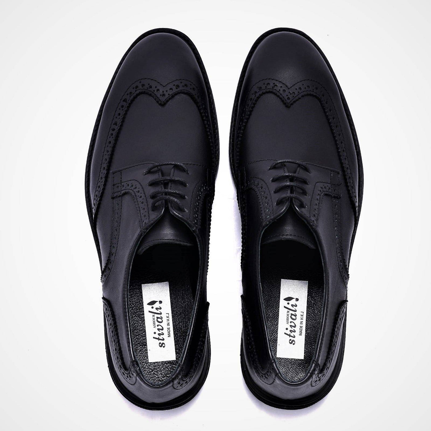 1954 Timeless Wingtip Brogue Oxford - Men's leather Dress Shoes (Signature Collection) - Ashour Shoes