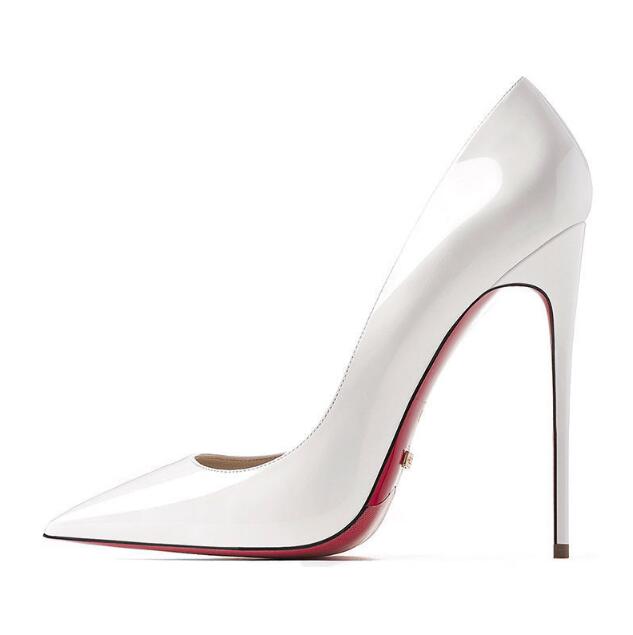 The POX - Patent Leather High Heel Red Bottoms Pumps For Women 8-12CM