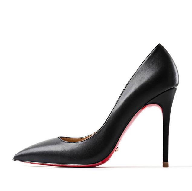 The POX - Patent Leather High Heel Red Bottoms Pumps For Women 8-12CM