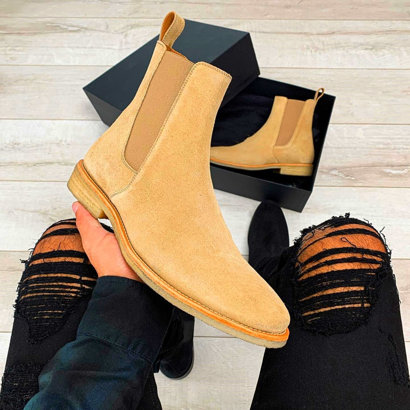 Bolzaney - Classic Suede Chelsea Boots For Men