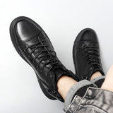 The Sicuro - Leather Ankle Boots For Men - Ashour Shoes