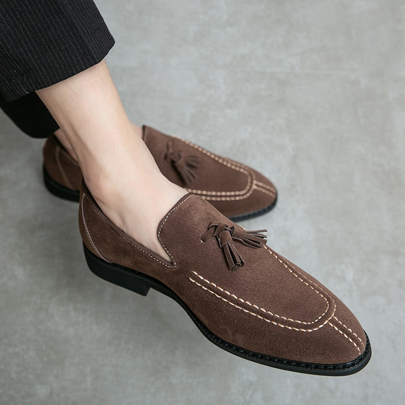 The TT1 - Tassel Leather Loafers For Men - Ashour Shoes