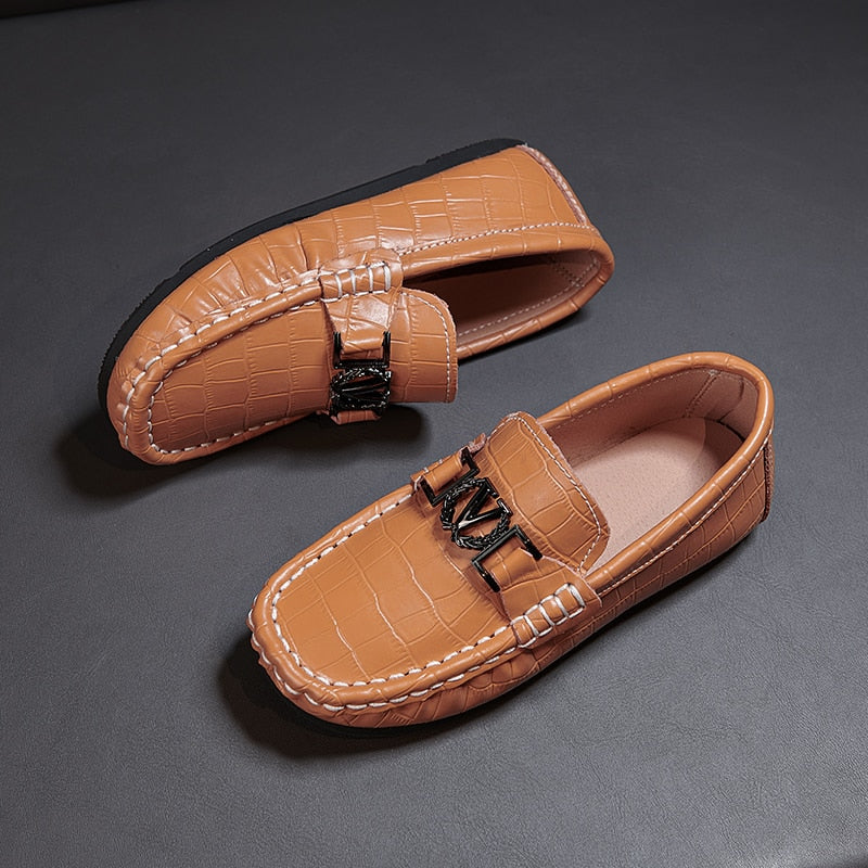 Luxury Leather Loafers For Kids - Children's Loafers - Ashour Shoes