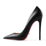 The POX - Patent Leather High Heel Red Bottoms Stiletto Pumps For Women 8-12CM - Ashour Shoes