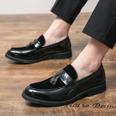 il Lusso Original - College Design Elegant Leather Loafers for Men (Dress Shoes)