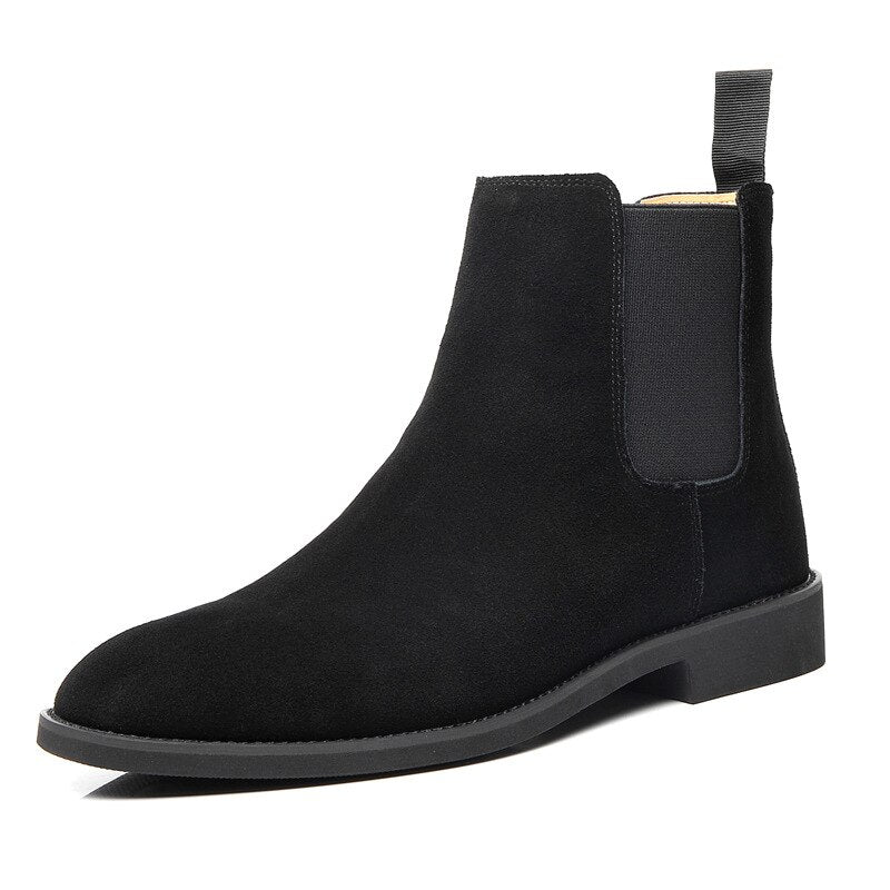 Bolzaney - Classic Suede Chelsea Boots For Men - Ashour Shoes