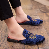 The Royal - New Suede leather Mules For Men / Backless loafers - Ashour Shoes