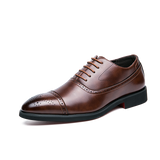 il Rosso - Red bottom sole Leather Oxford Shoes For Men - Ashour Shoes
