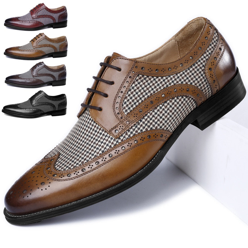 Dotato - Brogue Leather oxford shoes for men