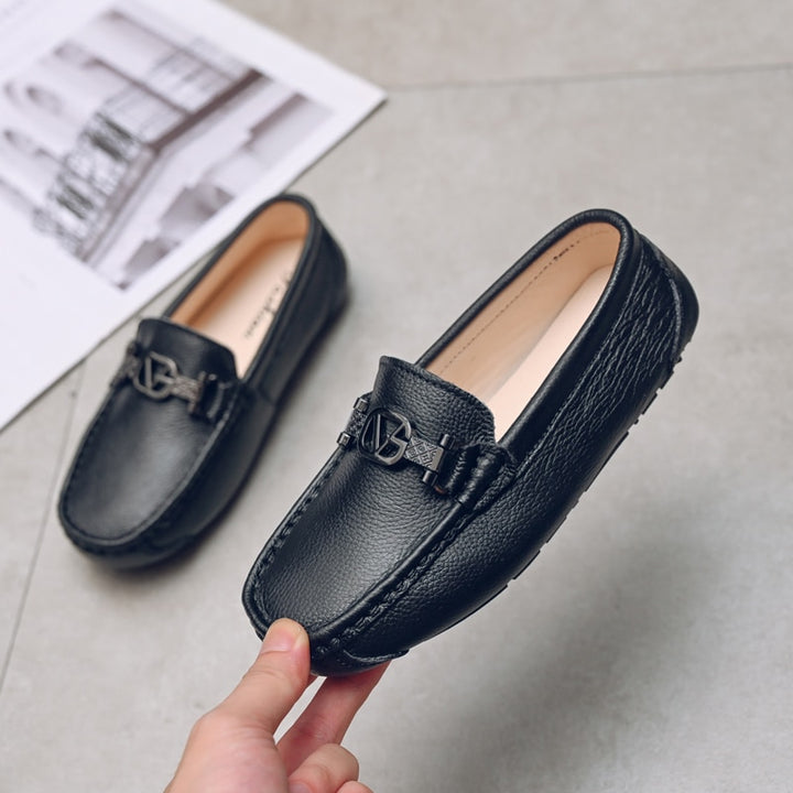 Luxury Leather Loafers For Kids - Children's Loafers - Ashour Shoes