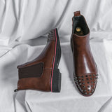 Bolzaney - Classic Suede Chelsea Boots For Men - Ashour Shoes