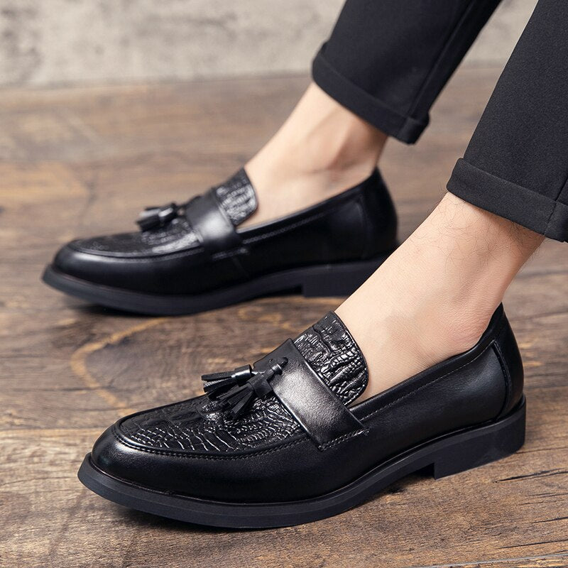 Volcanissimo 2 - Tassel Loafers loafers for men (crocodile pattern) - Ashour Shoes