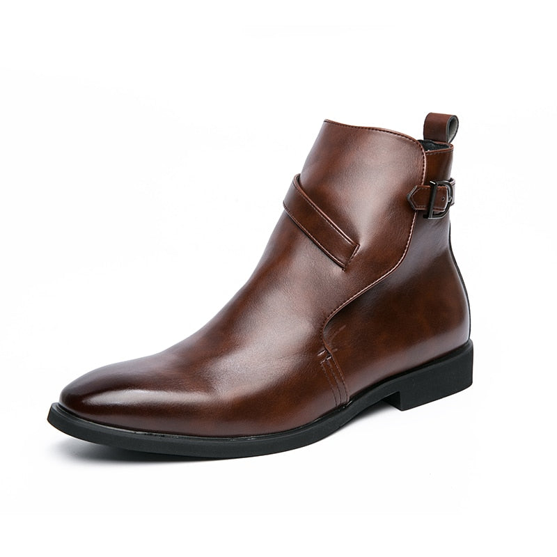 La Officina - Monk-Strap Detail Ankle Boots - Leather Boots For Men