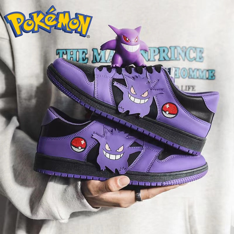 Pokemon Anime Gengar Purple Shoe: Fashionable Breathable Sneakers for Men - Ashour Shoes