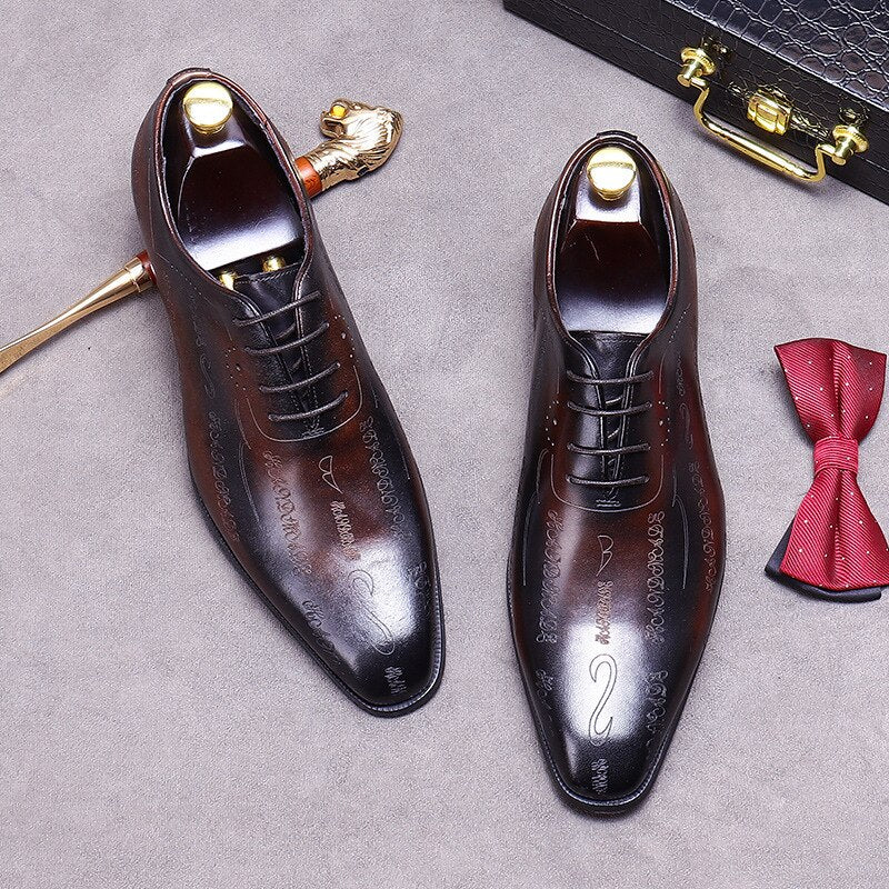 Esposito - Luxury Oxford Shoes For Men - whole cut - Ashour Shoes