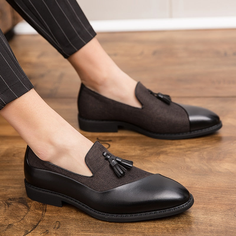 The Opulenza - Unique Design Tassel Leather Loafers