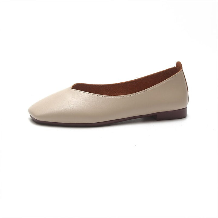 Lola - Leather Ballet Pumps/ Leather Flats For Women