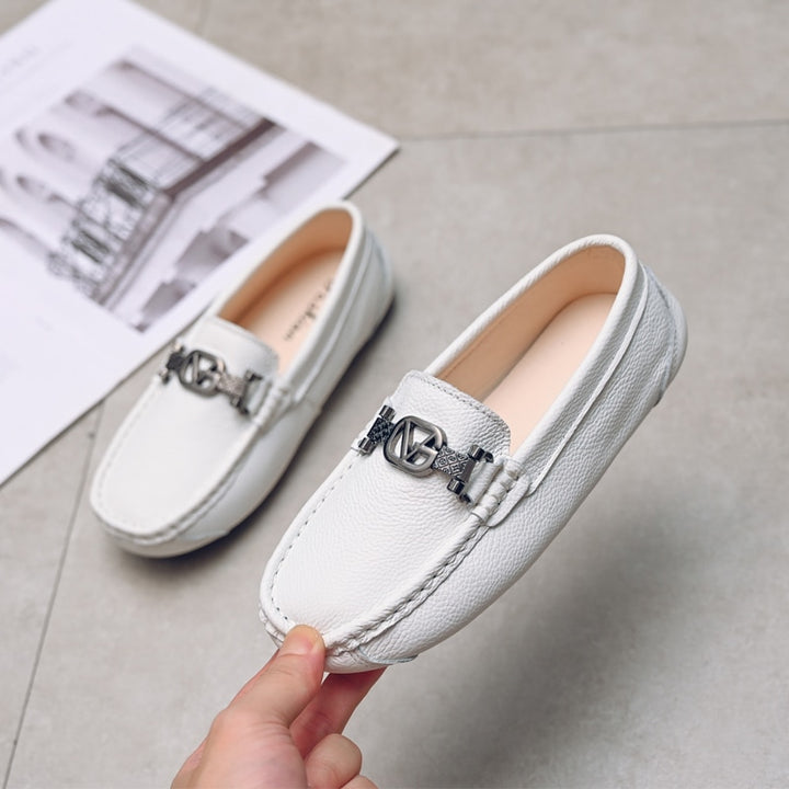 Luxury Leather Loafers For Kids - Children's Loafers - Ashour Shoes