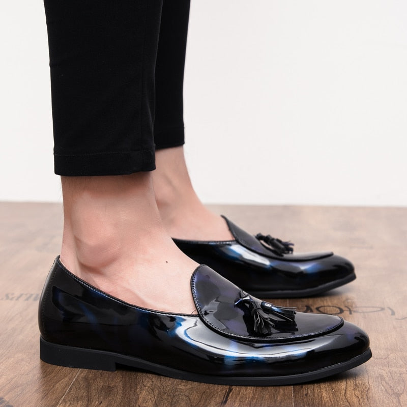 il Lussone - Italian Style Patent Leather Loafers for Men