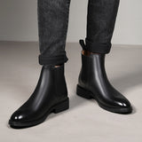 La annata - Elegant Chelsea Leather Boots For Men - Ashour Shoes