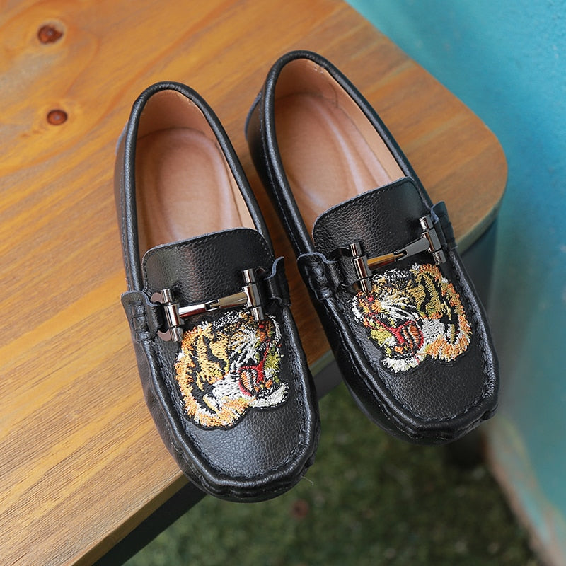 Luxury Leather Loafers For Kids - Children's Loafers - Ashour Shoes