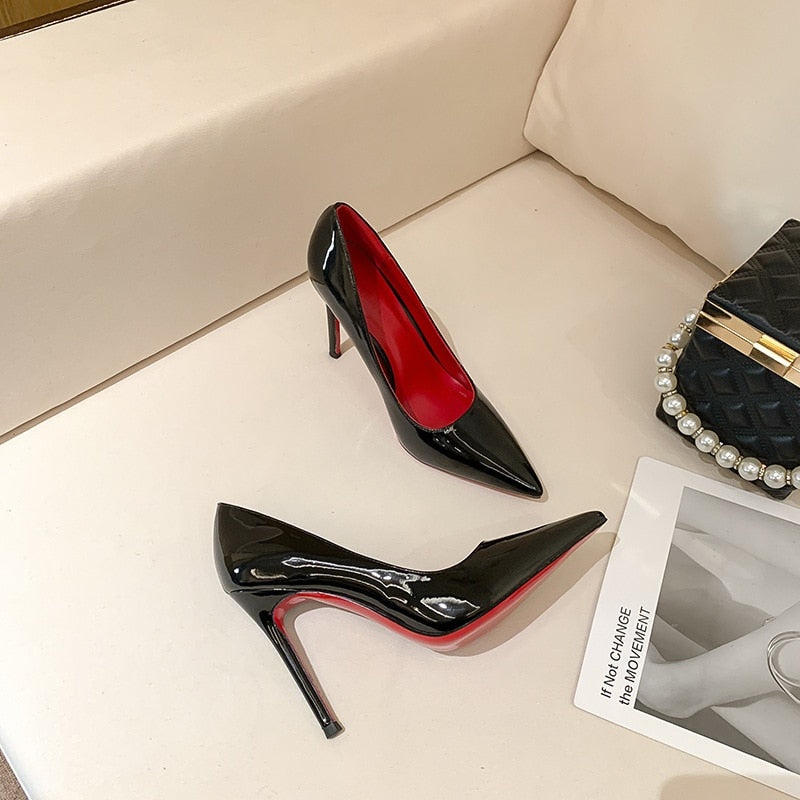 The cMore - Red Bottom High Heel Pumps for Women