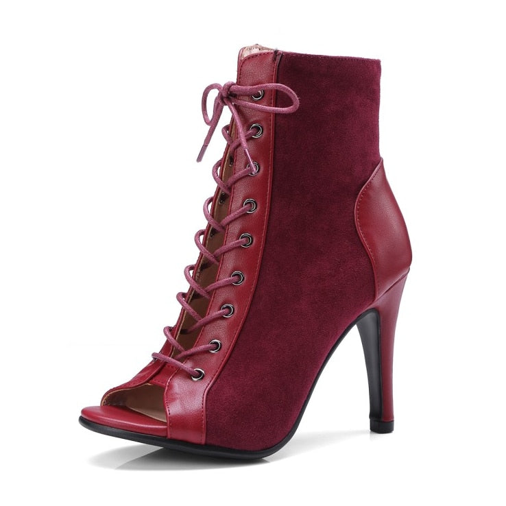 La Latina - Stiletto Leather Boots For Women - Ashour Shoes