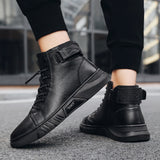 The Sicuro - Leather Ankle Boots For Men - Ashour Shoes