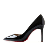 The POX - Patent Leather High Heel Red Bottoms Stiletto Pumps For Women 8-12CM - Ashour Shoes