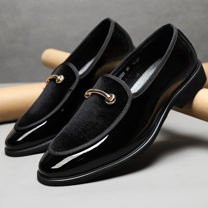 il Lusso - Patent Leather Loafers/Moccasins for Men( Best seller) - Ashour Shoes