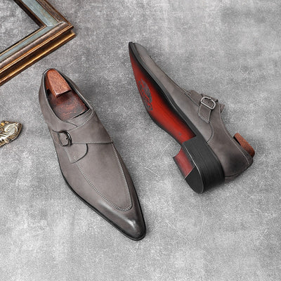 Arbiol LUXX 2 - Elegant Red bottom Monkstrap shoes for men
