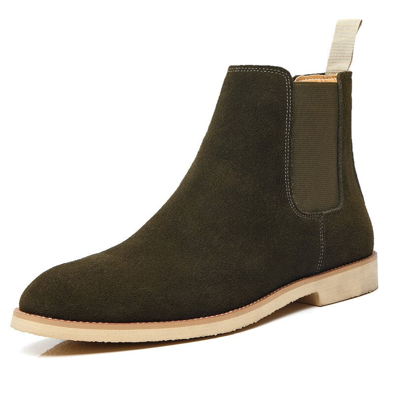 Bolzaney - Classic Suede Chelsea Boots For Men - Ashour Shoes