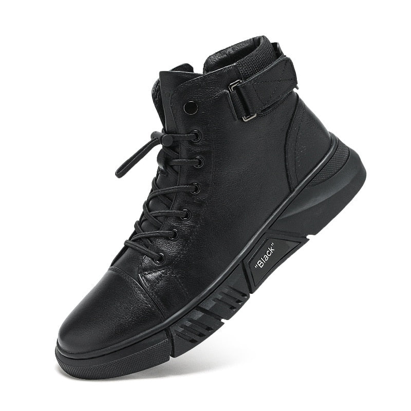 The Sicuro - Leather Ankle Boots For Men - Ashour Shoes