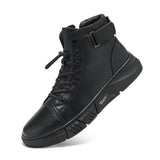 The Sicuro - Leather Ankle Boots For Men - Ashour Shoes