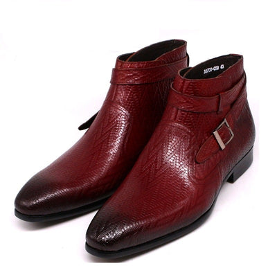 Lo Stivalo - Luxury Single/Double Buckle (Monk) Genuine Leather Boots