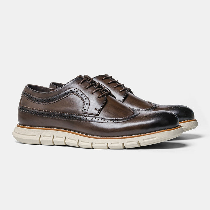 Tirolese - Leather brogue Dress Sneakers For Men (Oxford Inspired) - Ashour Shoes