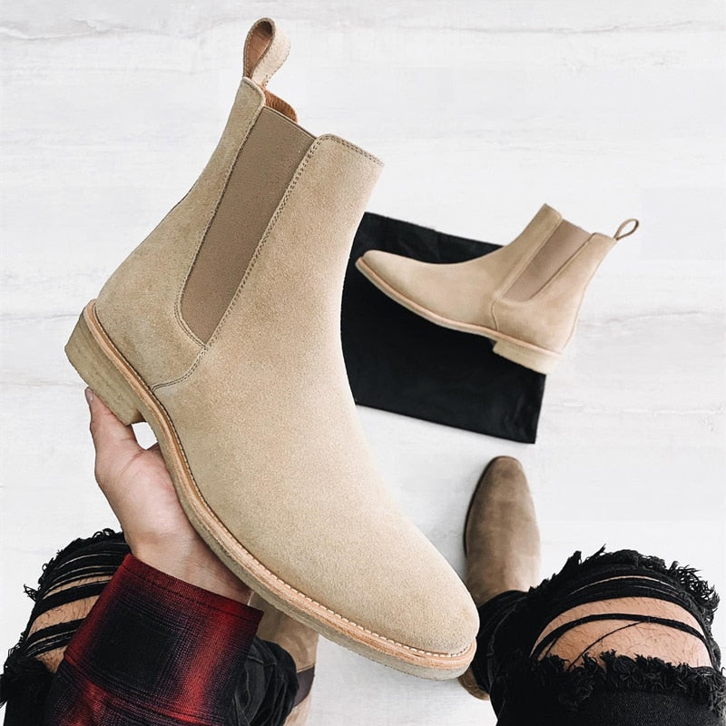 Bolzaney - Classic Suede Chelsea Boots For Men