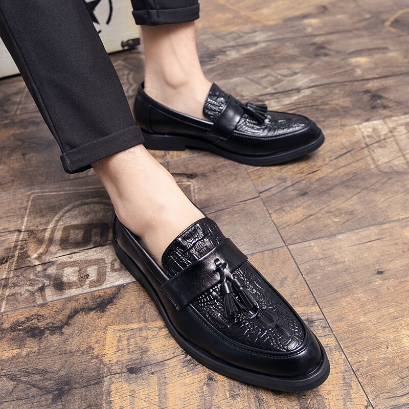 Volcanissimo 2 - Tassel Loafers loafers for men (crocodile pattern) - Ashour Shoes