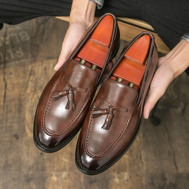 la CC - Classic Classy Tassel Loafers For Men - Ashour Shoes
